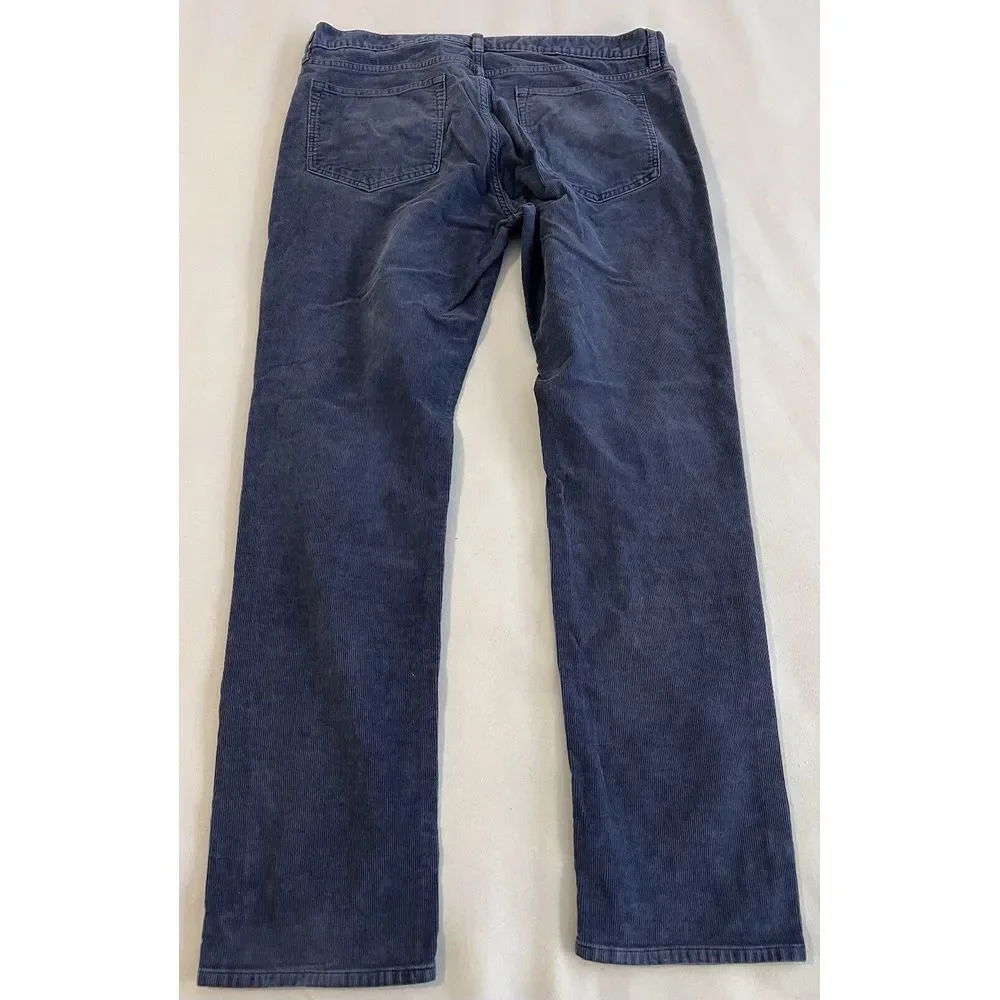 J. Crew Flex Slim Fit Corduroy‎ Pants Men's Size 35x32 (36x31